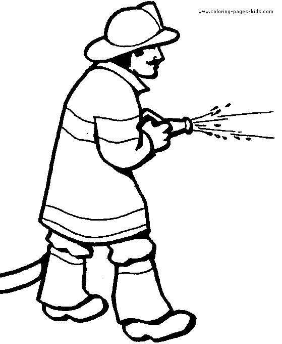 firefighter coloring pages - Clip Art Library