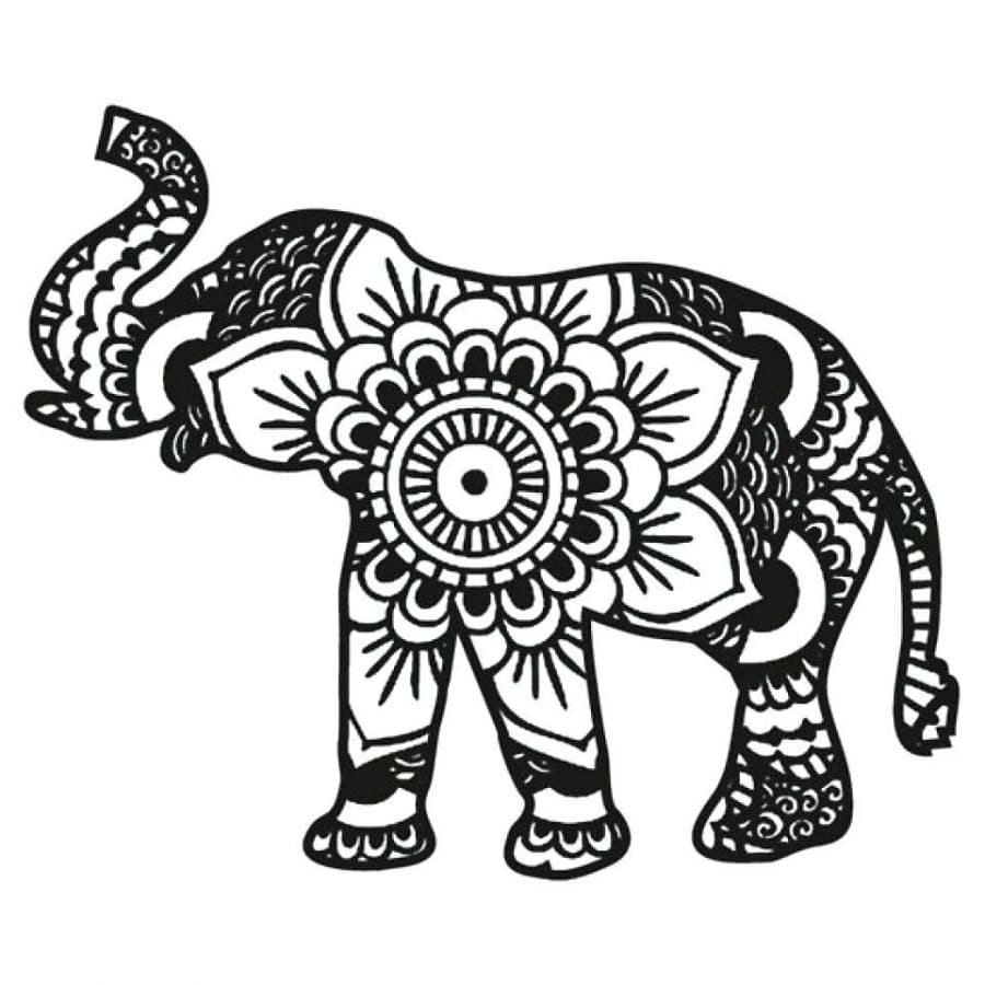 MANDALAS DE ELEFANTES PARA COLOREAR 【2019】 | Elephant coloring page,  Elephant tattoos, Mandala elephant
