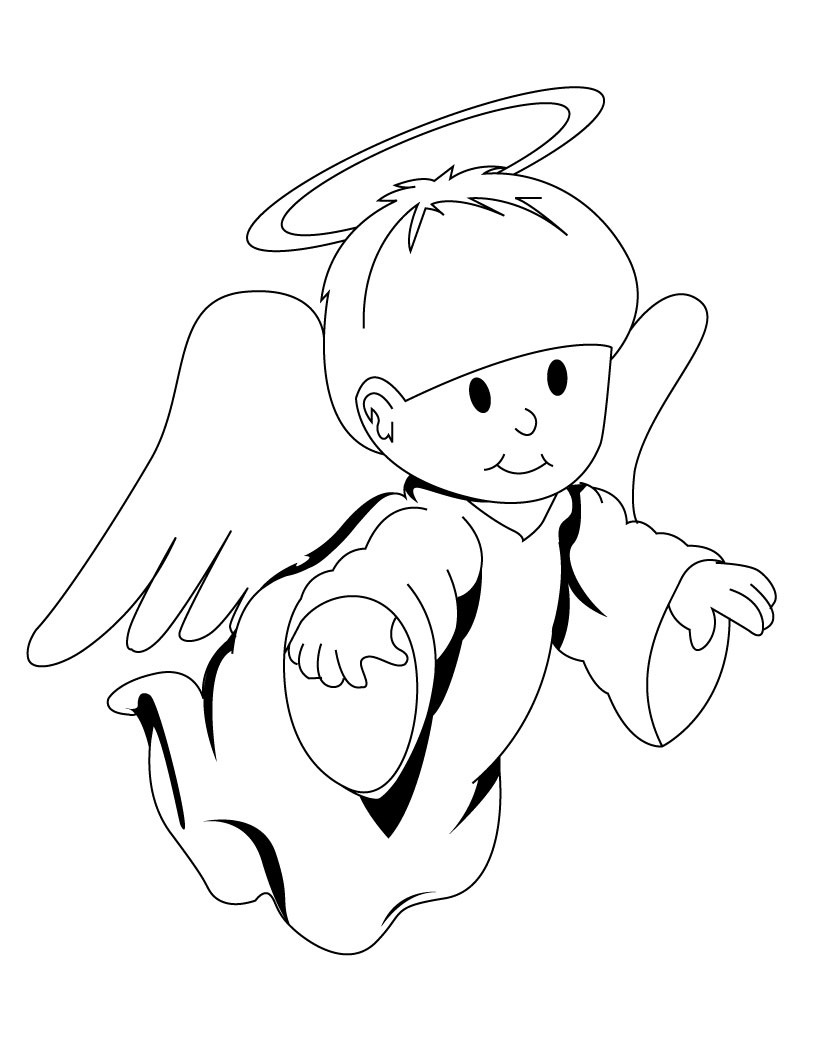 Free Printable Angel Coloring Pages - Get Coloring Pages