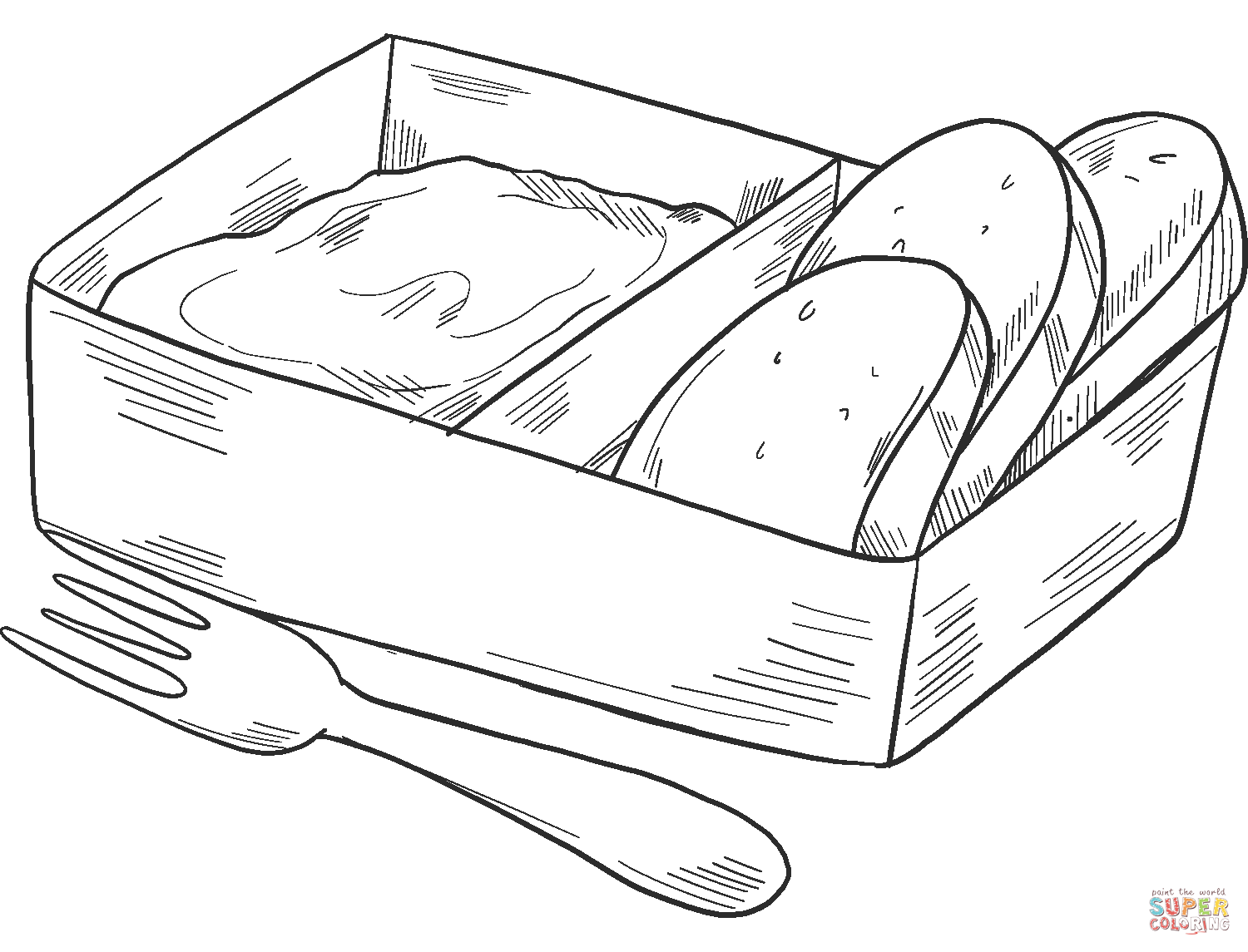 Lunch Box coloring page | Free Printable Coloring Pages