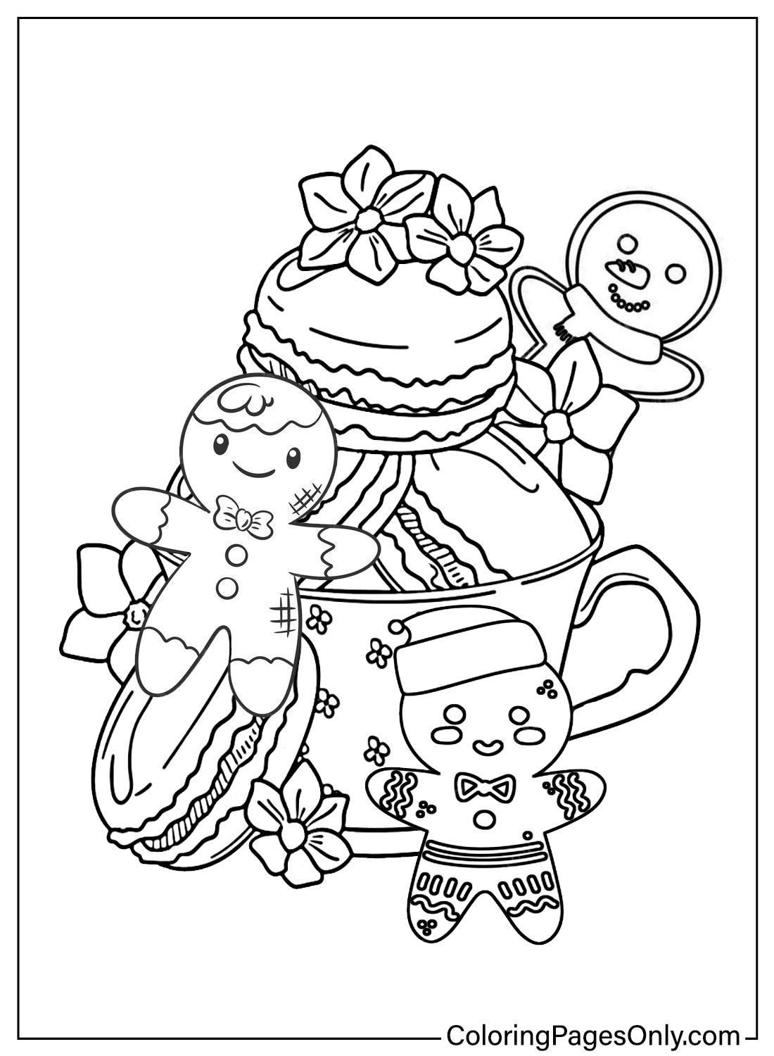 Gingerbread Man coloring Pages ...