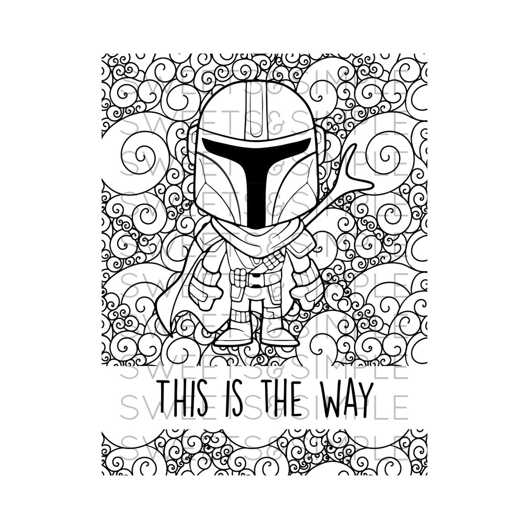 Space Bounty Hunter Coloring Page ...