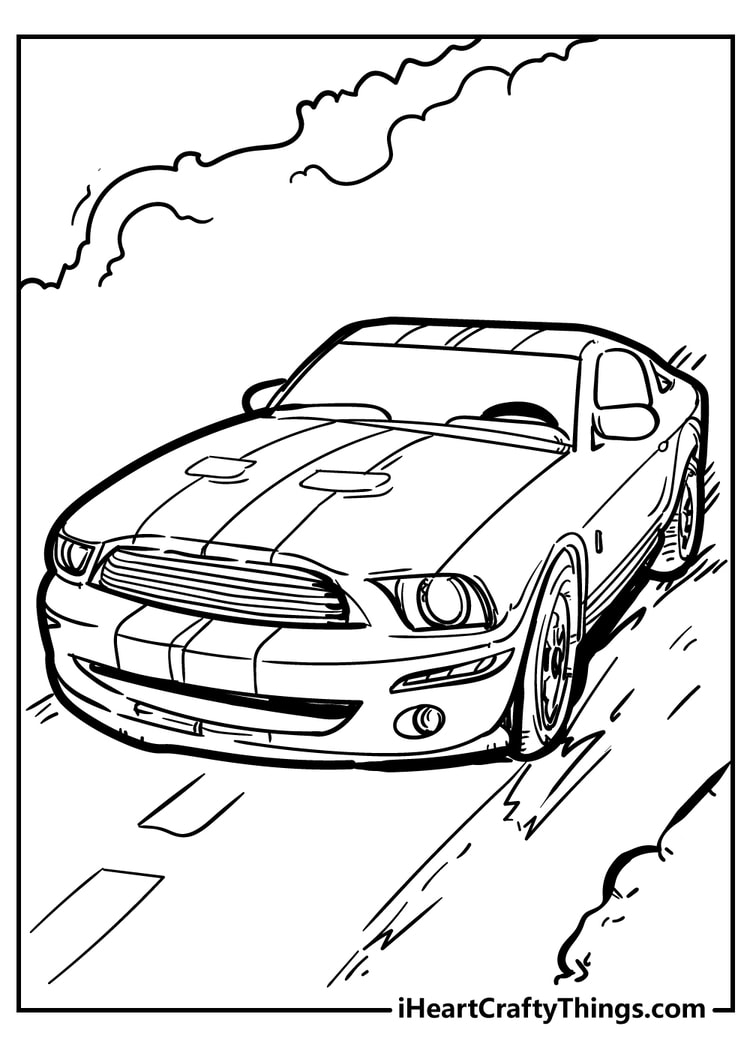 Cool Car Coloring Pages (100% Free Printables)