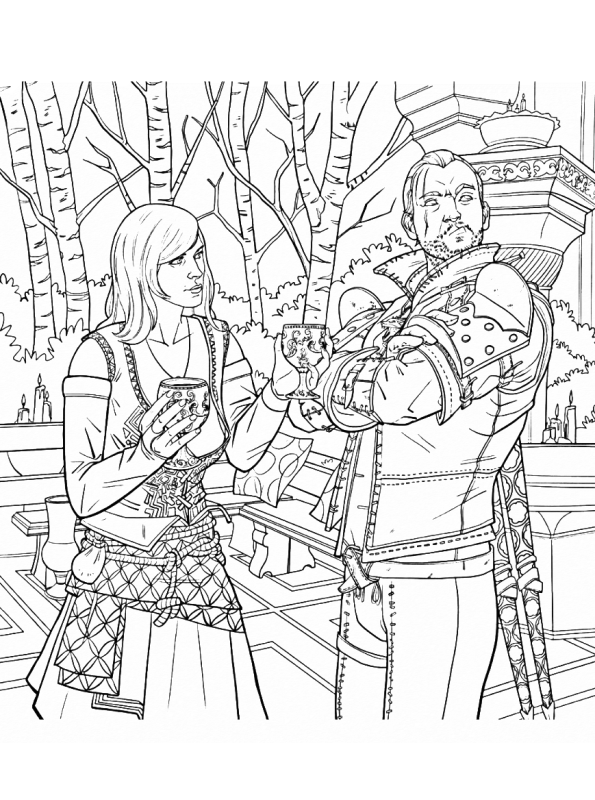 Kids-n-fun.com | Coloring page The Witcher the witcher 18