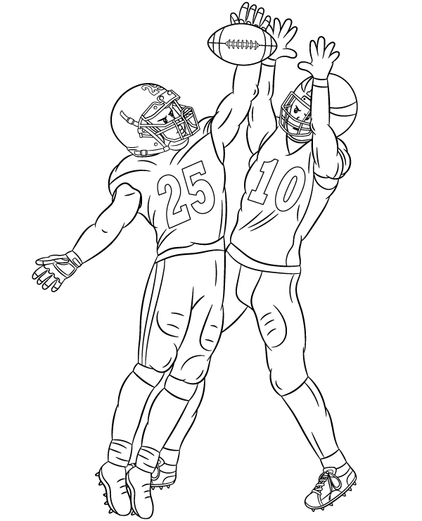 Coloring page NFL players - Topcoloringpages.net