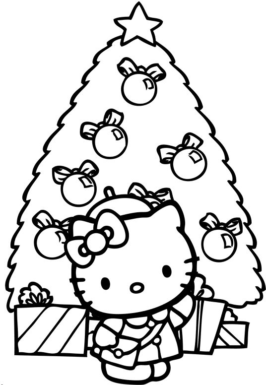 Hello Kitty Christmas Coloring Pages - Best Coloring Pages For Kids | Hello  kitty coloring, Hello kitty colouring pages, Kitty coloring