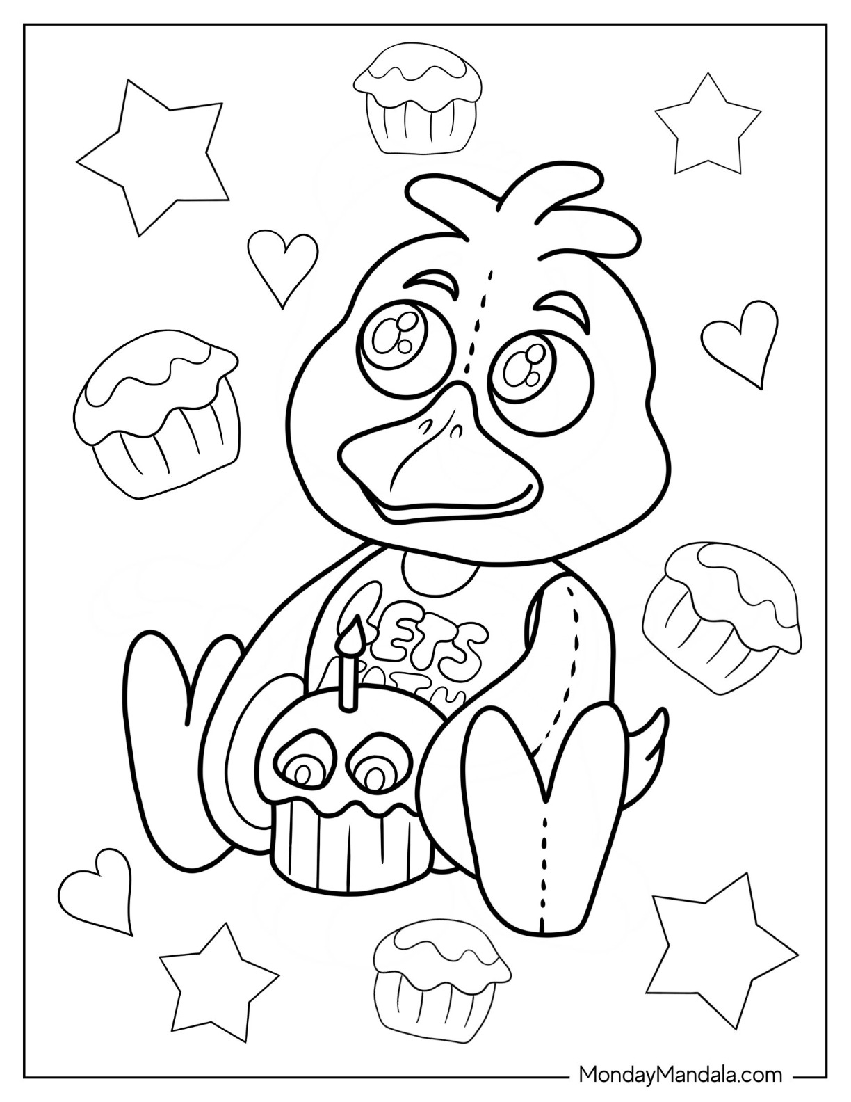 Five Nights At Freddie's Coloring Pages ...