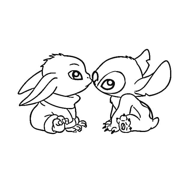 Stitch and Baby Yoda Coloring Pages ...