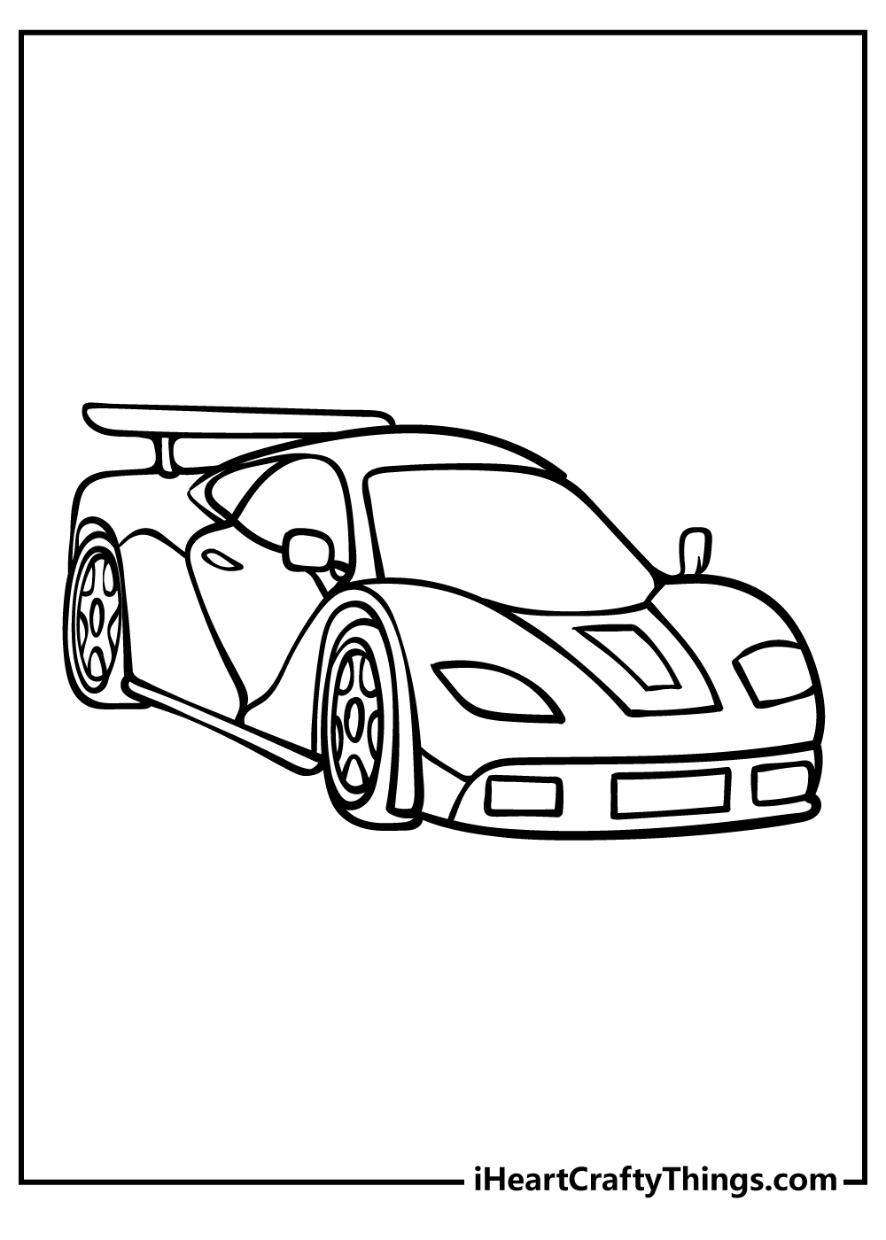 Race Car Coloring Pages (100% Free ...