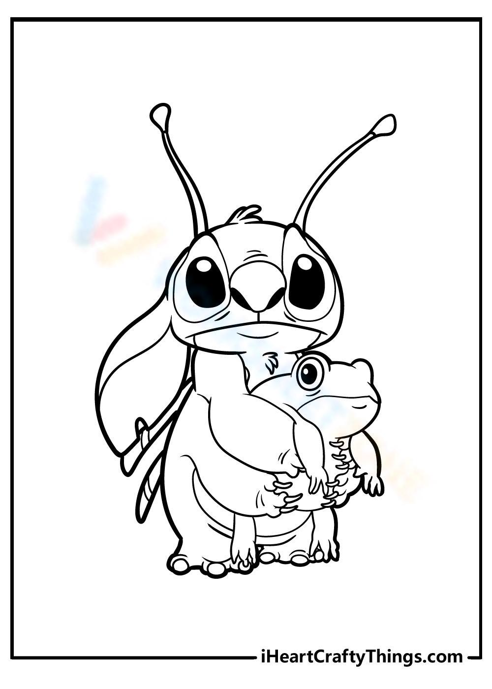 Free Printable Lilo & Stitch Coloring Pages - Worksheet Zone