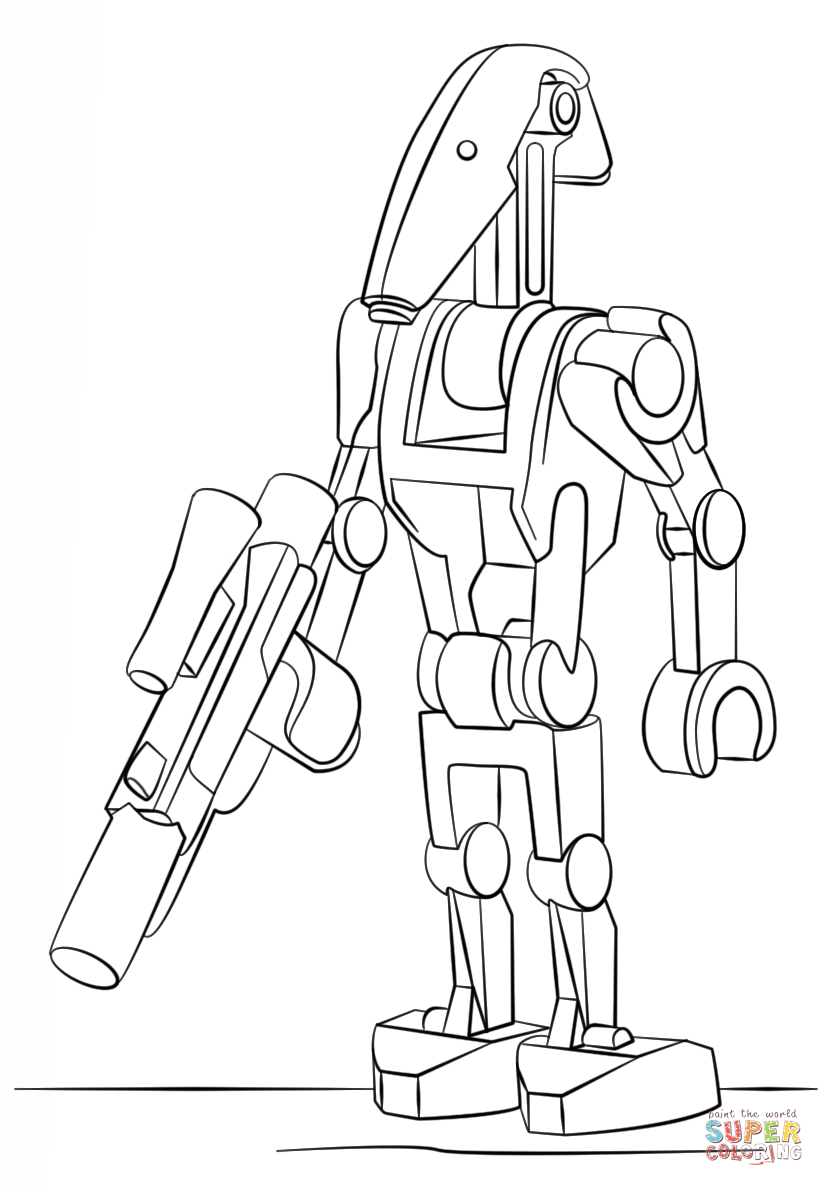 Lego Battle Droid coloring page | Free Printable Coloring Pages