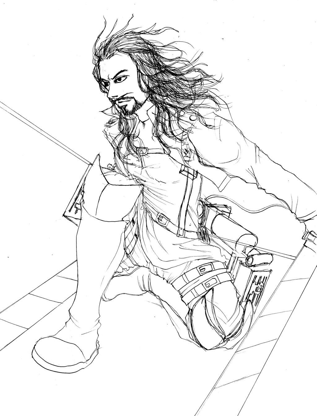 Attack On Justice :: Roman Reigns [Uncolor] by Tapla on DeviantArt