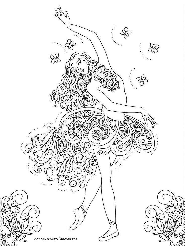 Ballet For Kids - Coloring Pages for Kids and for Adults