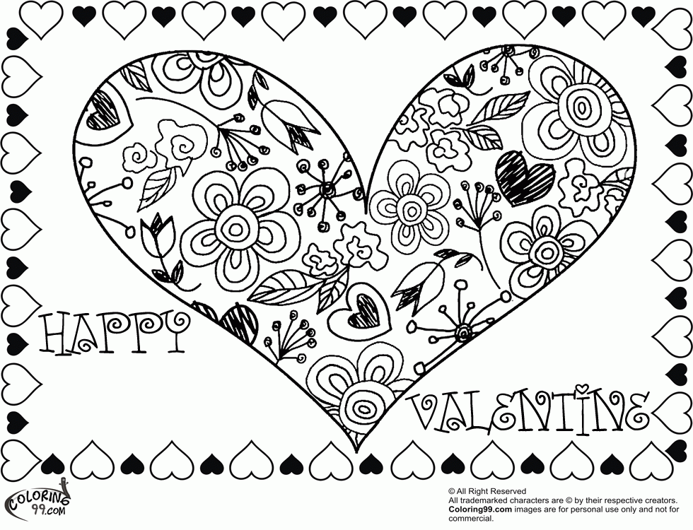Valentines Coloring Pages Kids - Colorine.net | #4151