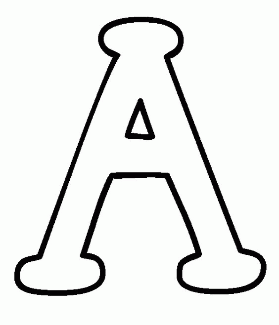 Letter A Coloring Page