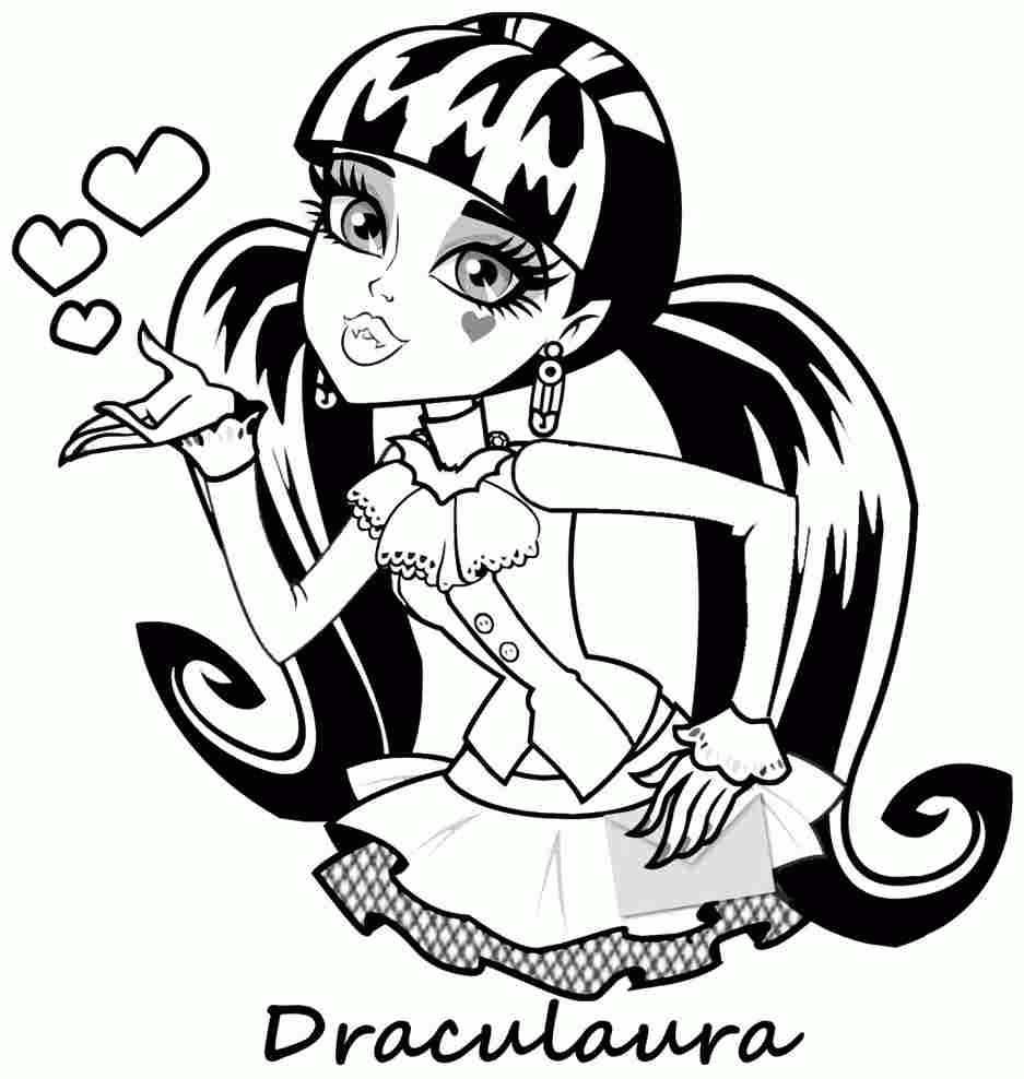 10 Pics of Monster High Face Coloring Pages - Monster High Frankie ...