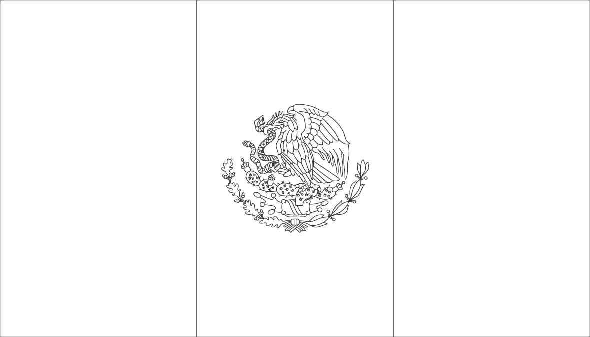 Mexican Coat Of Arms Coloring Page