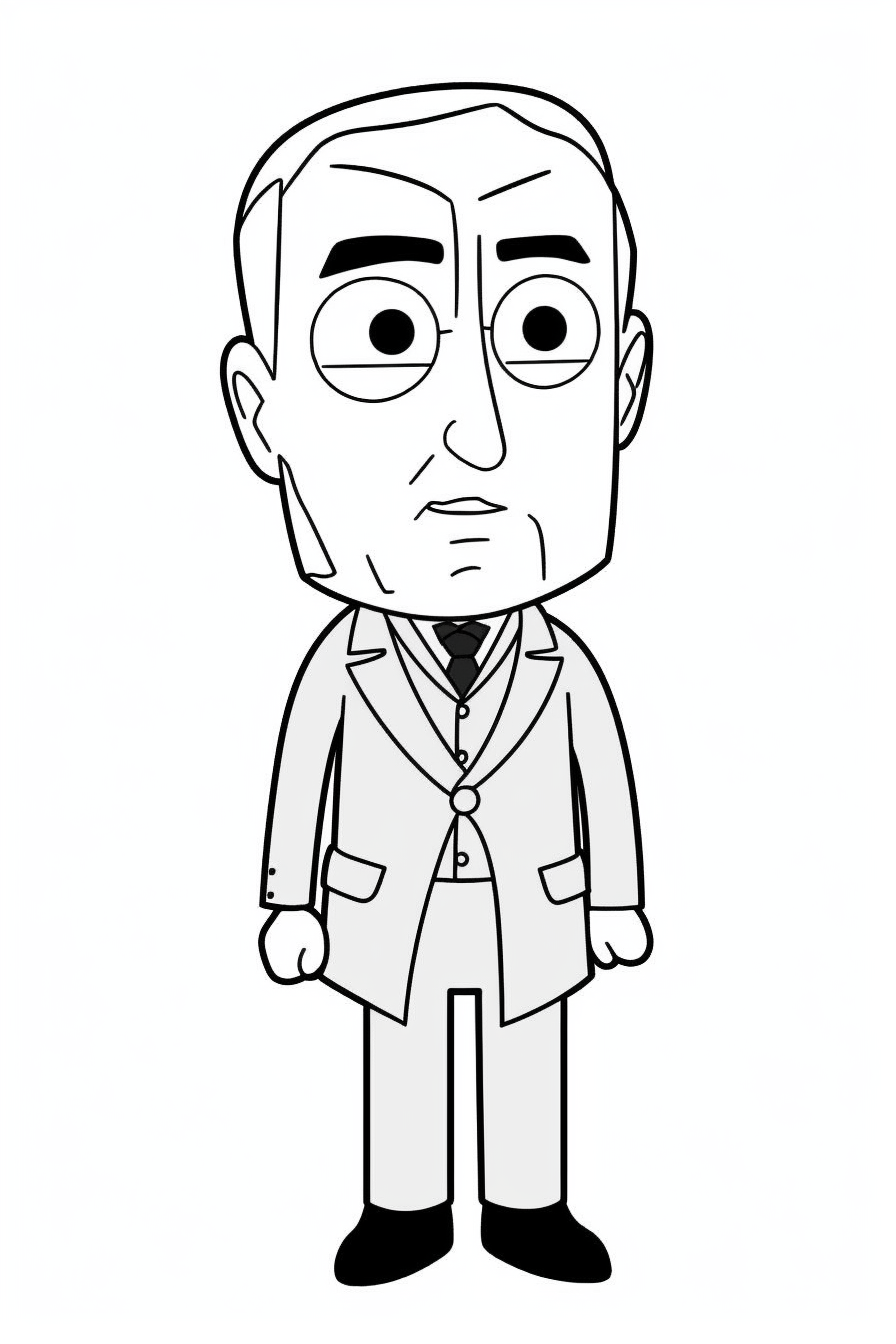 Woodrow Wilson coloring page