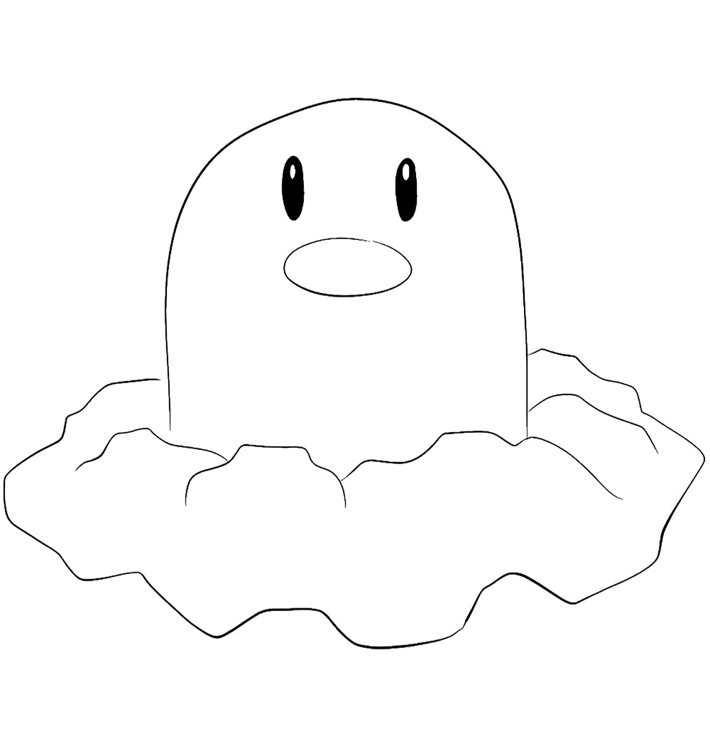 Diglett Coloring Pages - Free Printable Coloring Pages for Kids