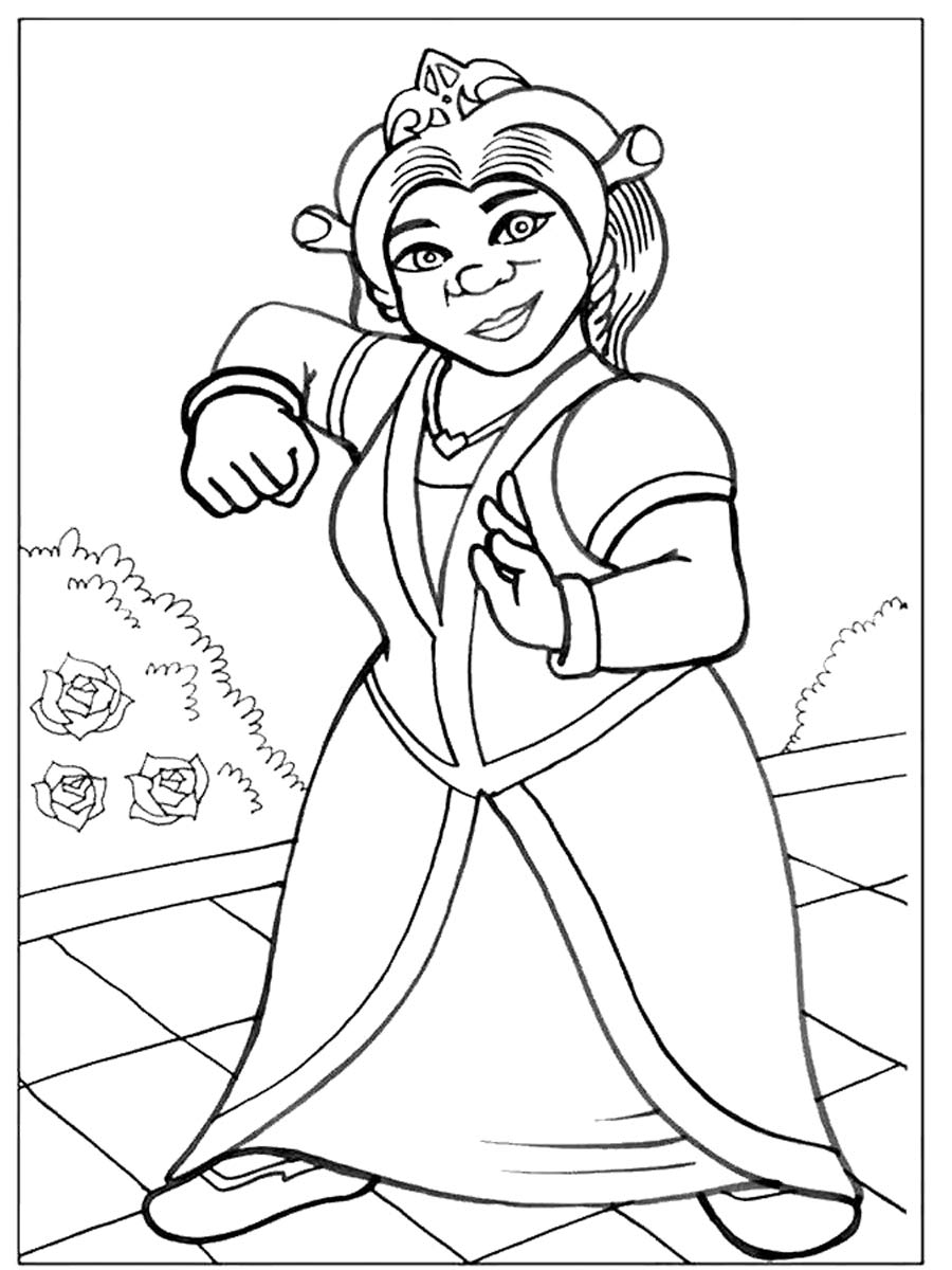 Princess Fiona coloring pages