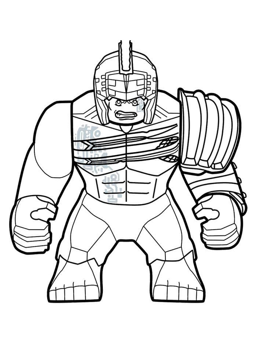 Lego Hulk coloring pages