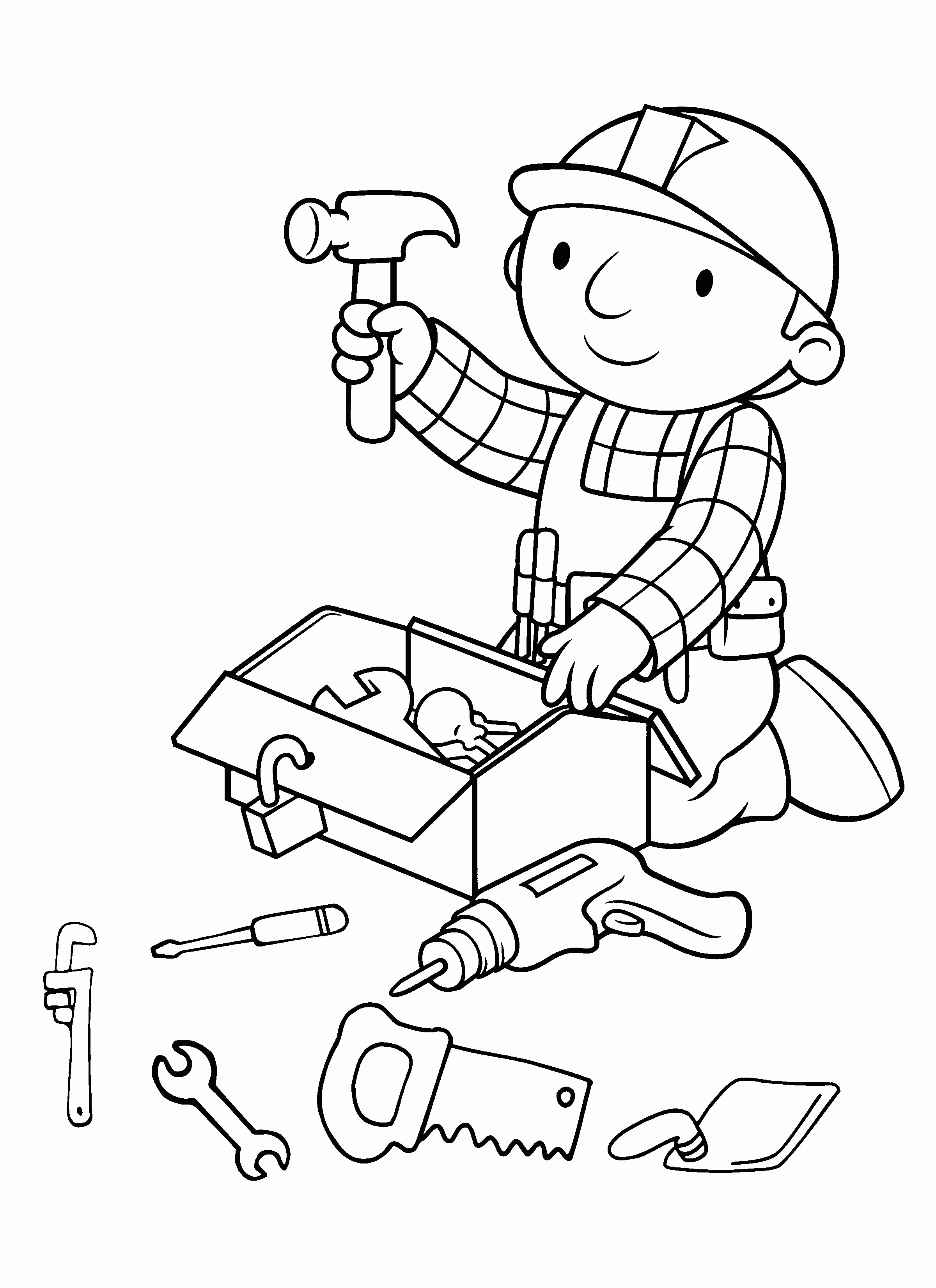 Printable Bob the Builder Coloring Pages | Coloring Me