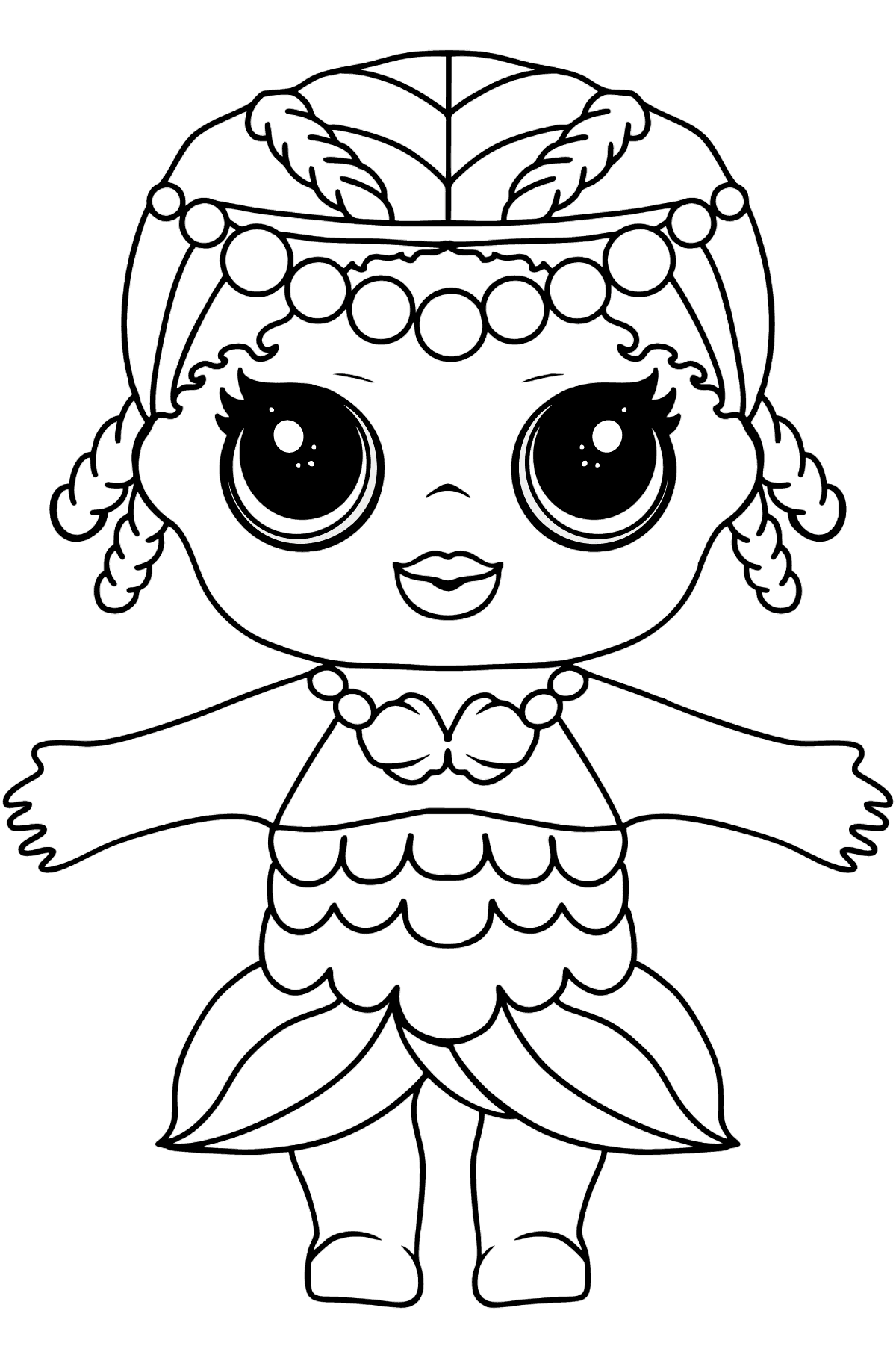 LOL Surprise Doll Merbaby Coloring page ♥ Online and Print for Free!