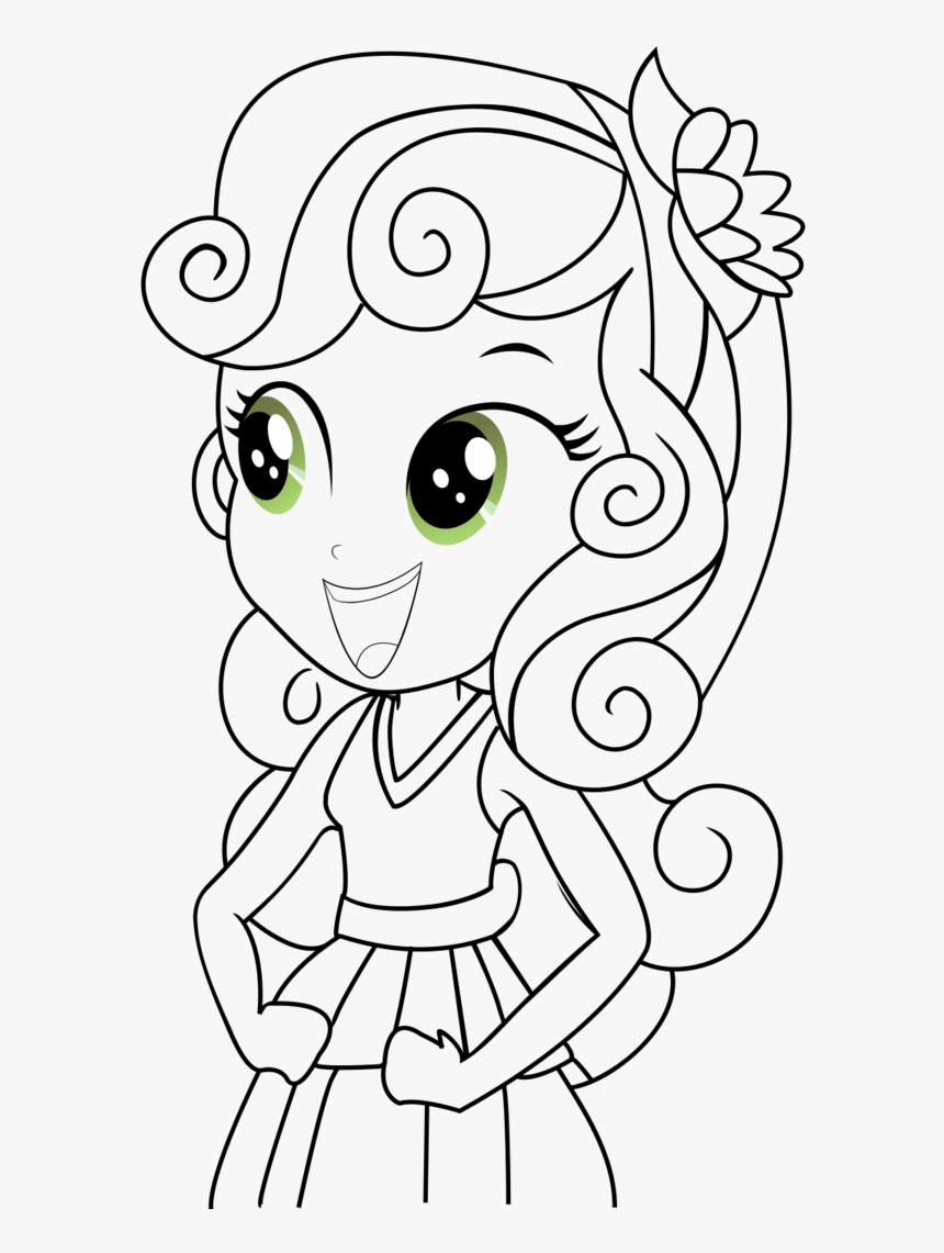 My Little Pony Coloring Pages Rainbow Dash Equestria - My Little Pony  Equestria Girls Drawing Step, HD Png Download - kindpng