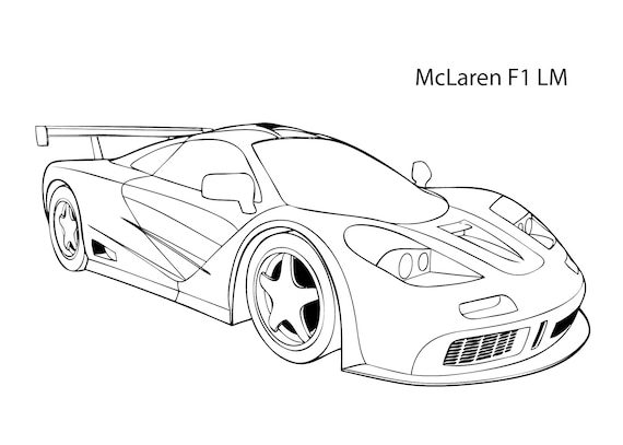 20 Cool Cars Coloring Pages for Kids Kids Coloring Pages - Etsy