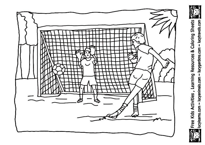 Soccer Coloring Page Soccer Kids,Lucy Learns Soccer Coloring ...