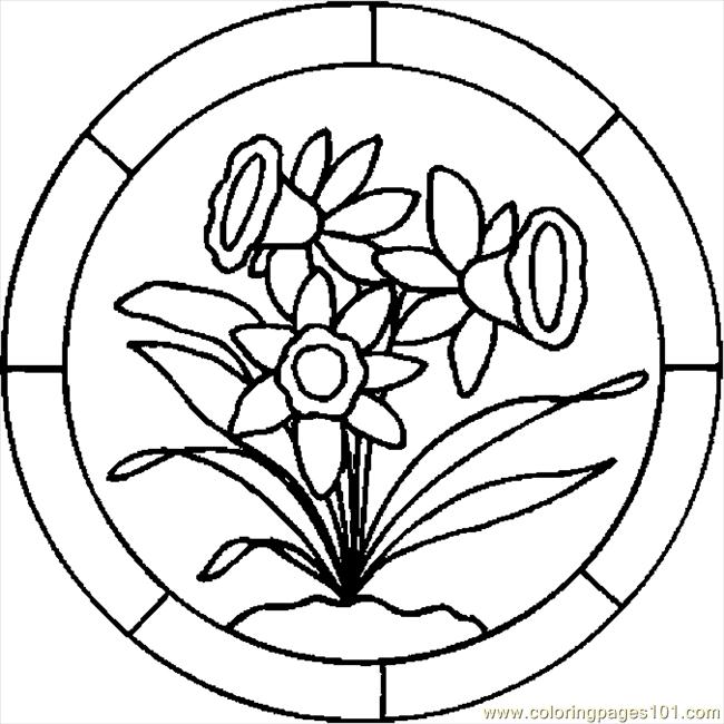 Easter Lily 7 Coloring Page - Free Holidays Coloring Pages ...