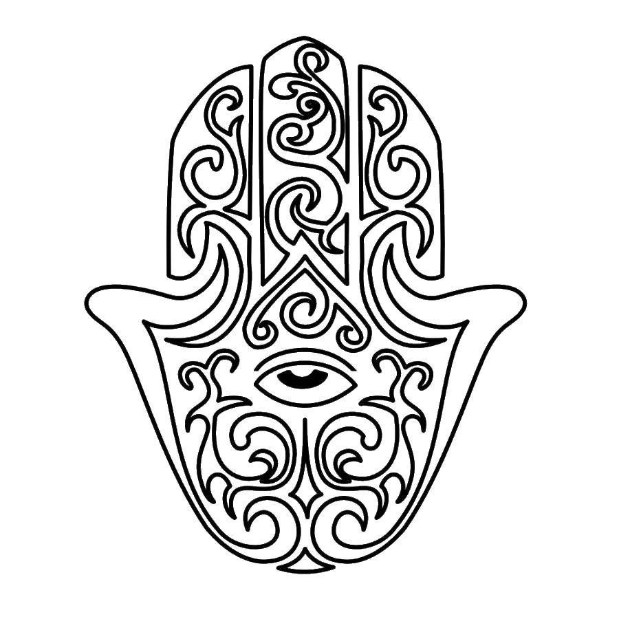Hamsa Coloring Pages - Coloring Pages 2019
