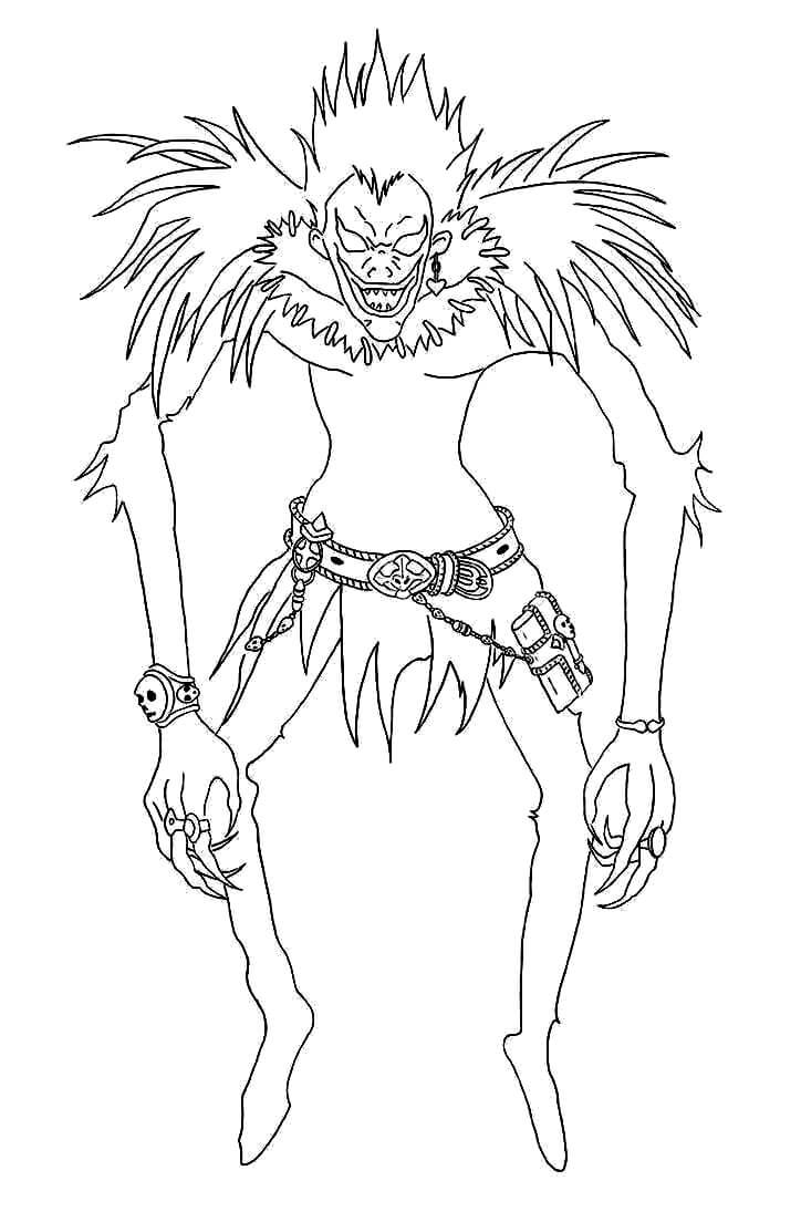 Ryuk Coloring Pages - Coloring Nation