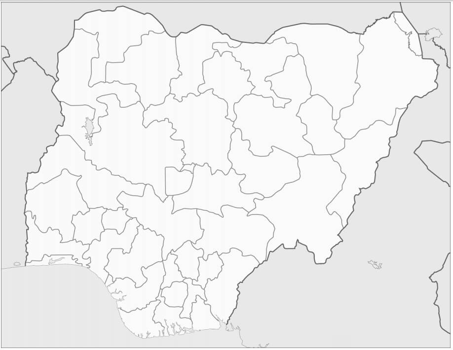 Nigeria's Map Coloring Page - Free Printable Coloring Pages for Kids