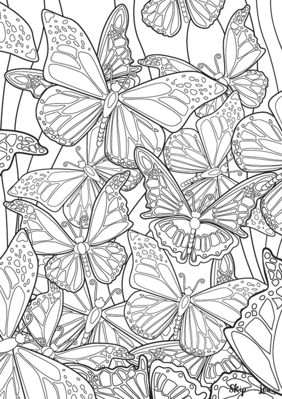 Beautiful Butterfly Coloring Pages to Download and Print | Skip To My Lou