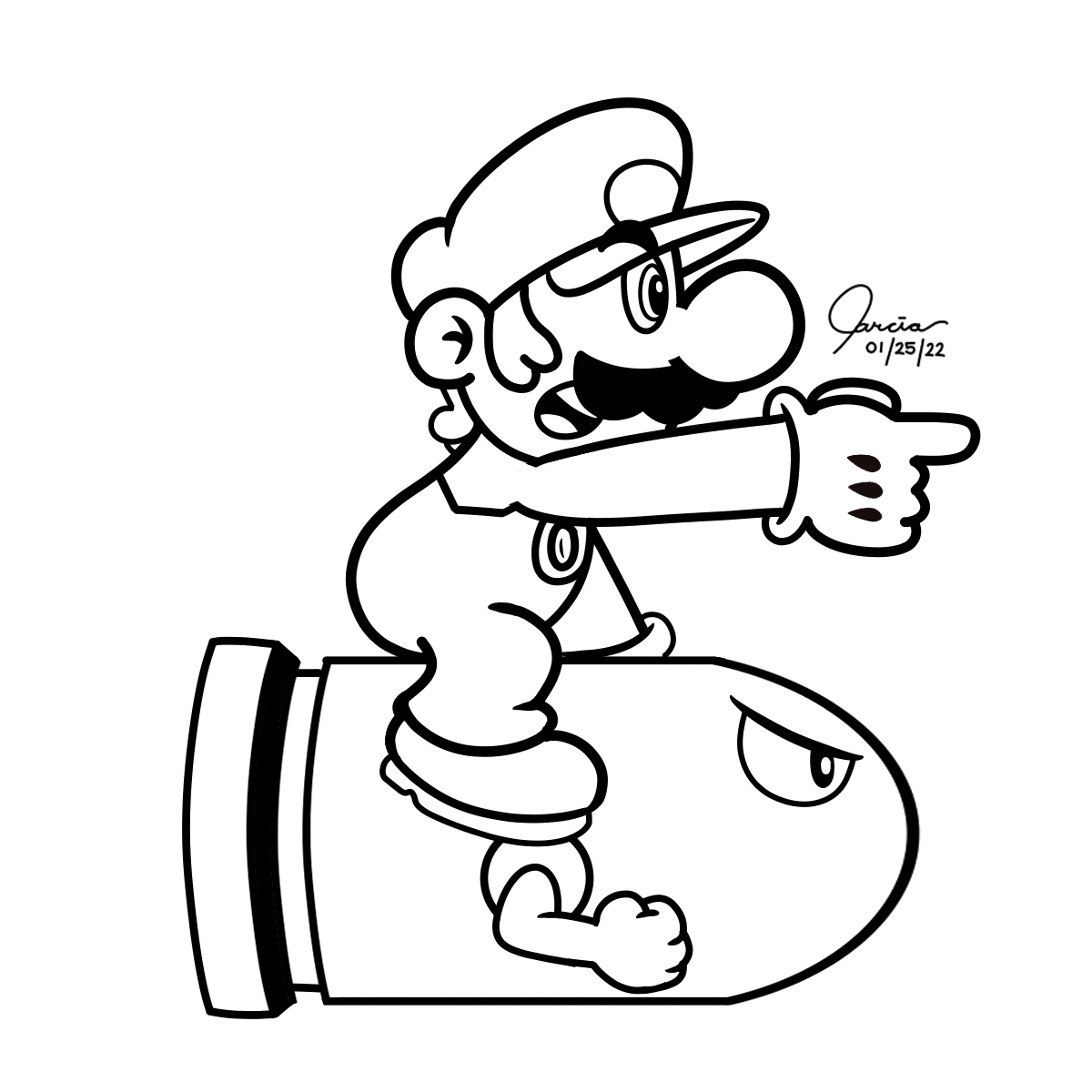 Practicing Yoichi Kotabe's Artstyle! I always adored the 2D Mario art, so I  wanted try and emulate it for fun. Swipe for fun (?) stuff! : r/Mario