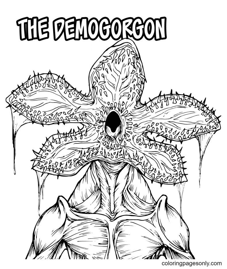 Demogorgon From Stranger Things Coloring Pages - Stranger Things Coloring  Pages - Coloring Pages For Kids And Adults