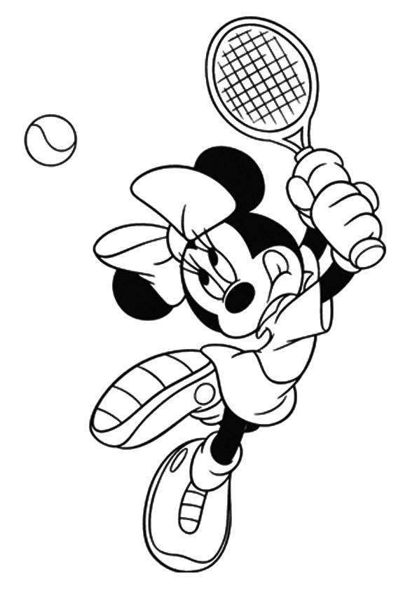 Coloring Pages | Enjoys Badminton Coloring Pages