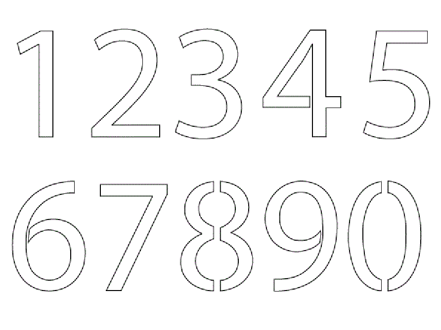 Printable Number 1 Stencil - Get Coloring Pages