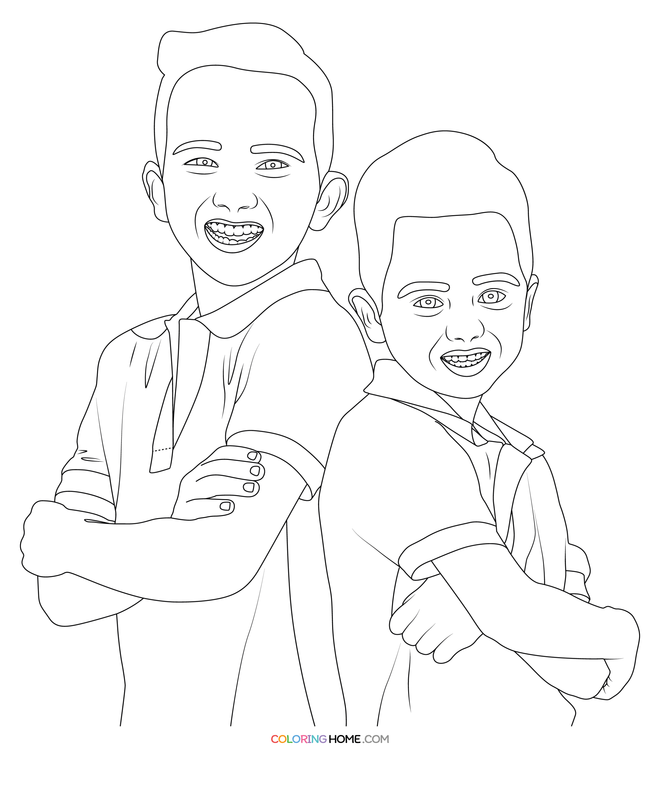 Vlad & Nicki coloring page