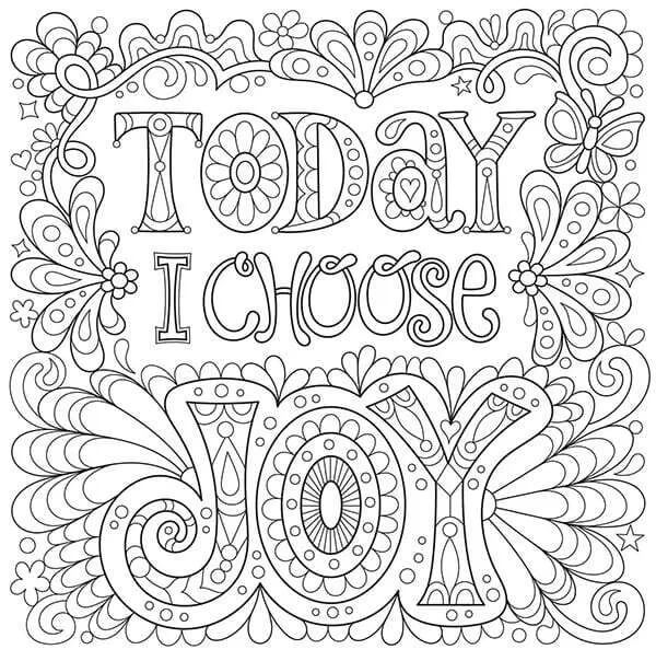 Today I Choose Coloring Page - Free Printable Coloring Pages for Kids
