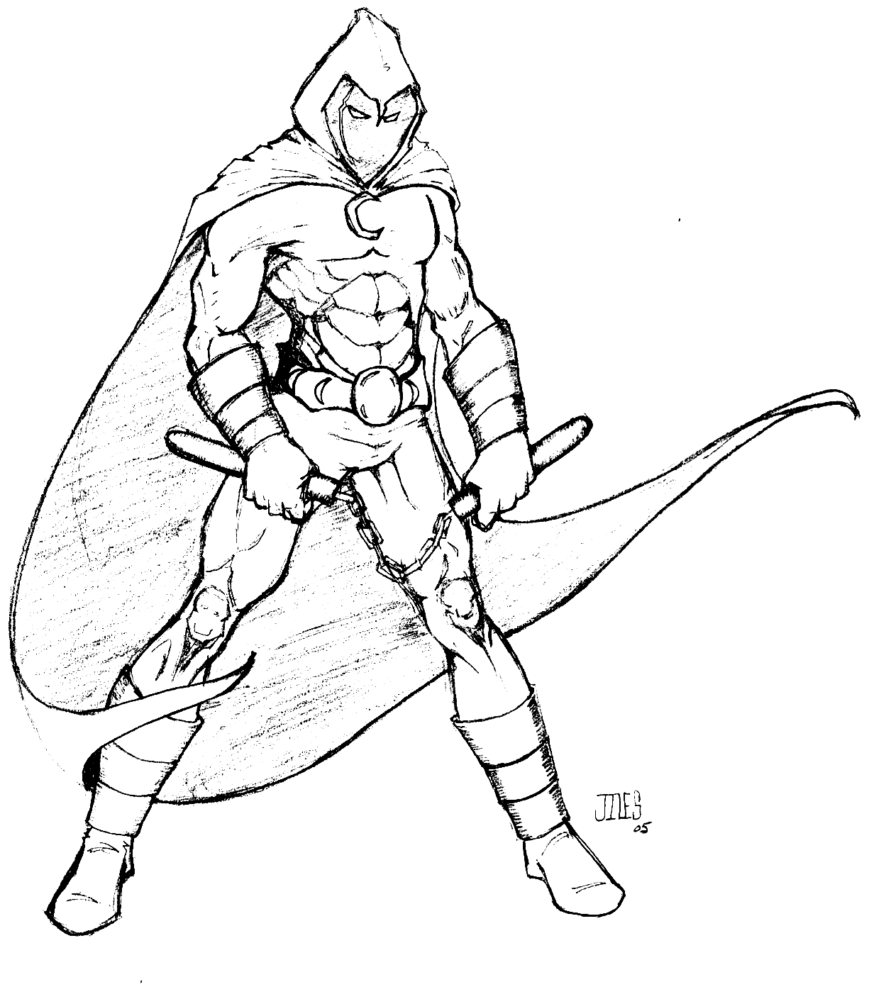 Moon Knight Free Coloring Pages - Moon Knight Coloring Pages - Coloring  Pages For Kids And Adults