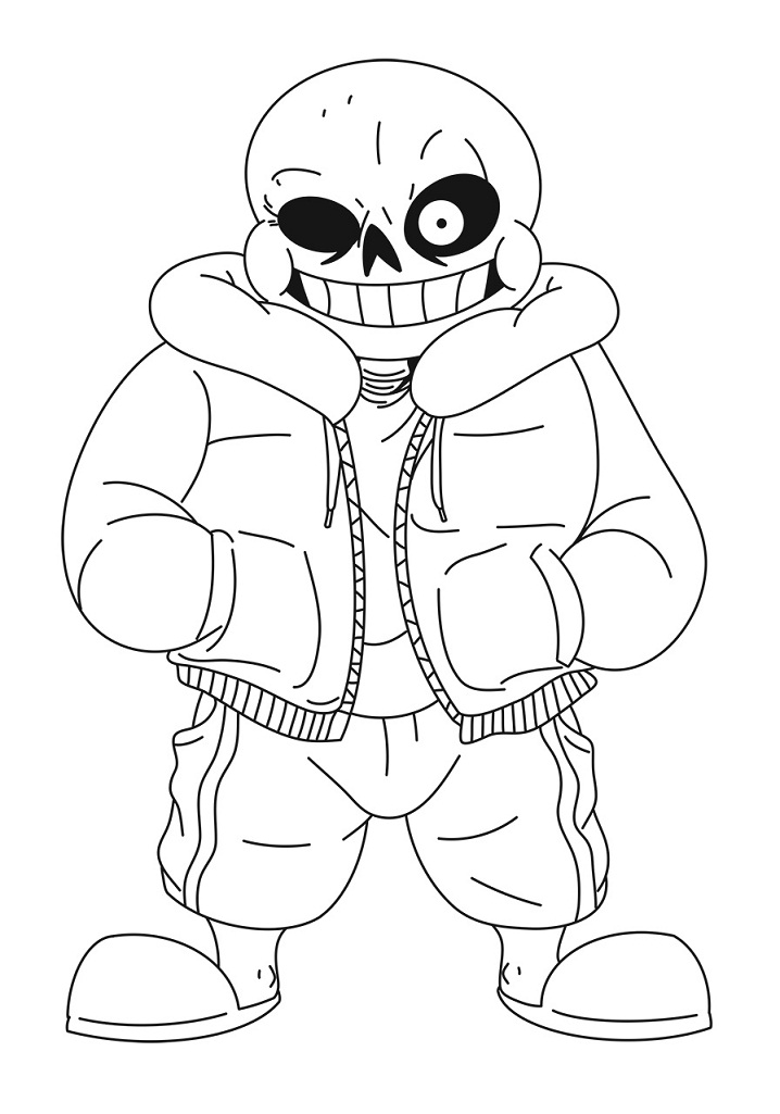 Evil Sans Coloring Page - Free Printable Coloring Pages for Kids