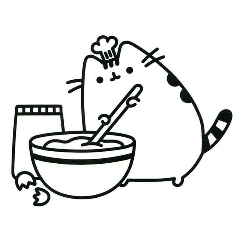 Pusheen Coloring Pages Catchef