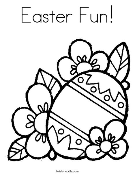 Easter Fun Coloring Page - Twisty Noodle