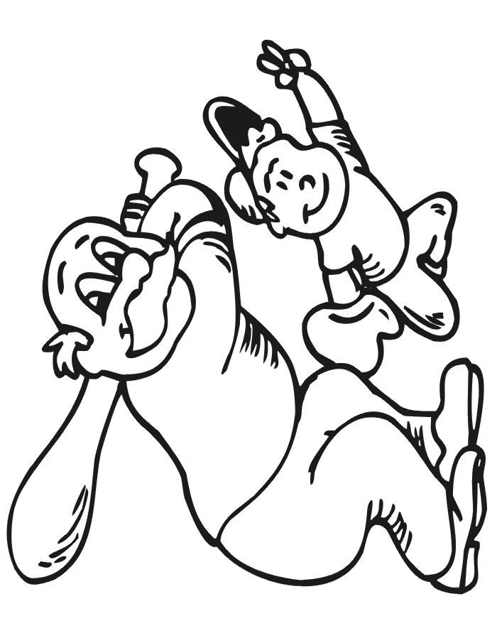 best grandpa baseball coloring page - Clip Art Library