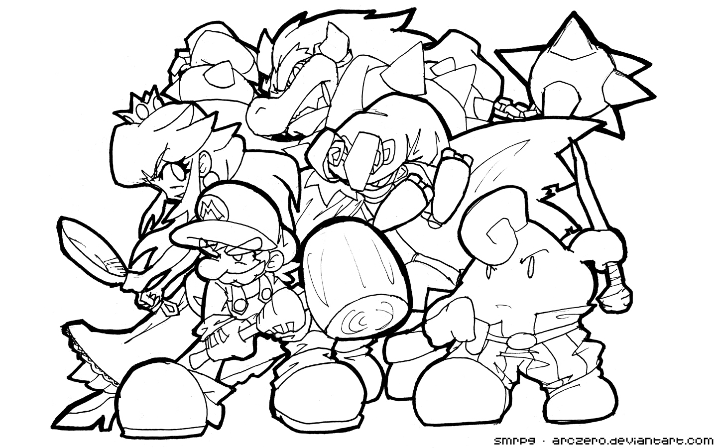 Super Mario Characters Coloring Pages - Get Coloring Pages