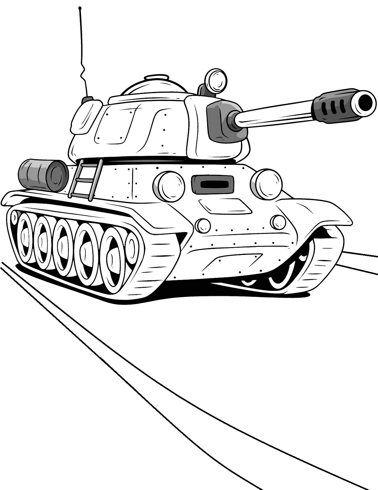 Armored Tanks - Military Theme, PDF Coloring Book For Kids – Rachel Mintz  Coloring Books