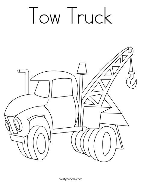 Tow Truck Coloring Page | Truck coloring pages, Monster truck coloring pages,  Tow truck