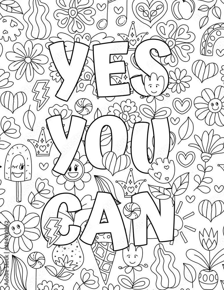 Yes You Can. Cute coloring pages for ...